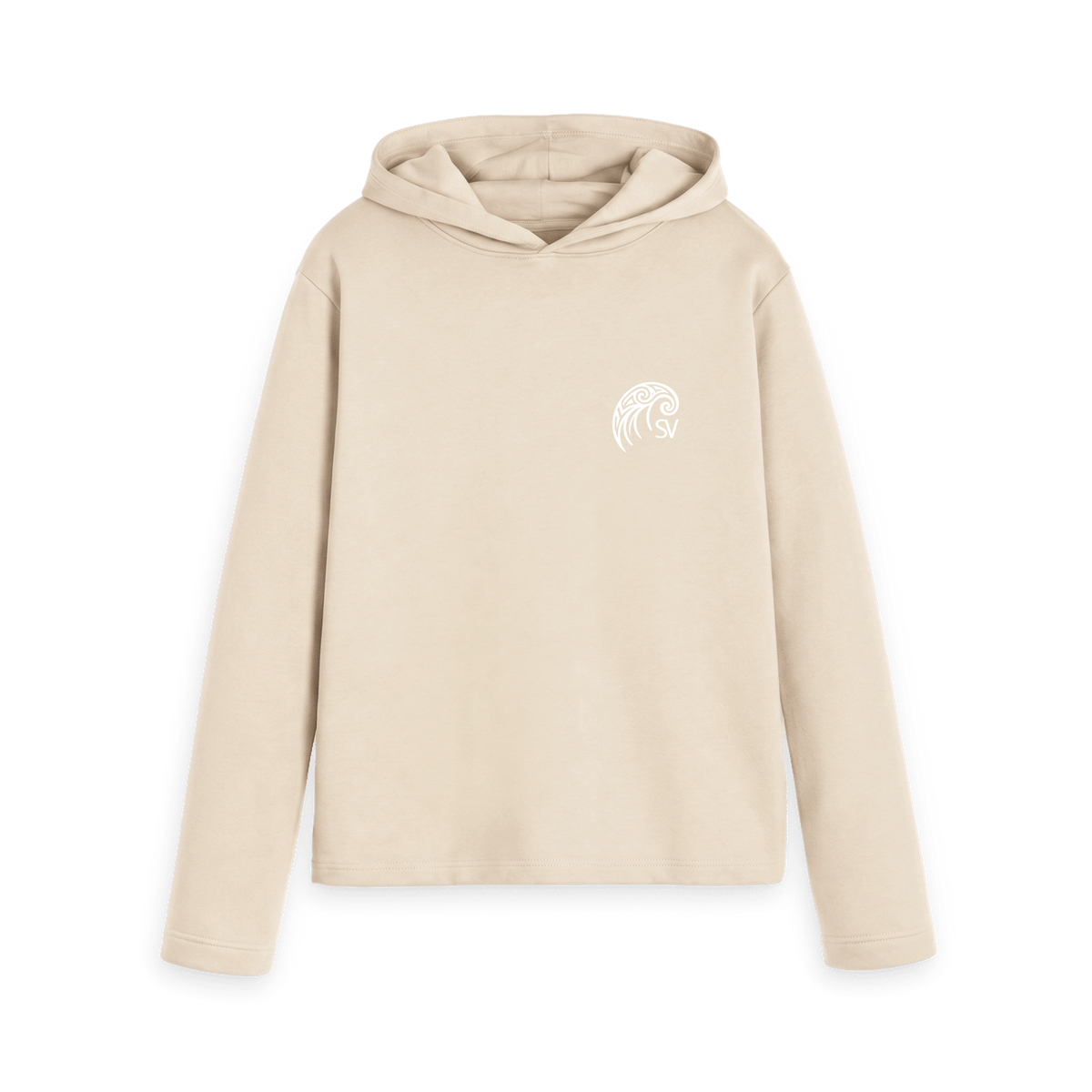 Oat Printed Hoody Front