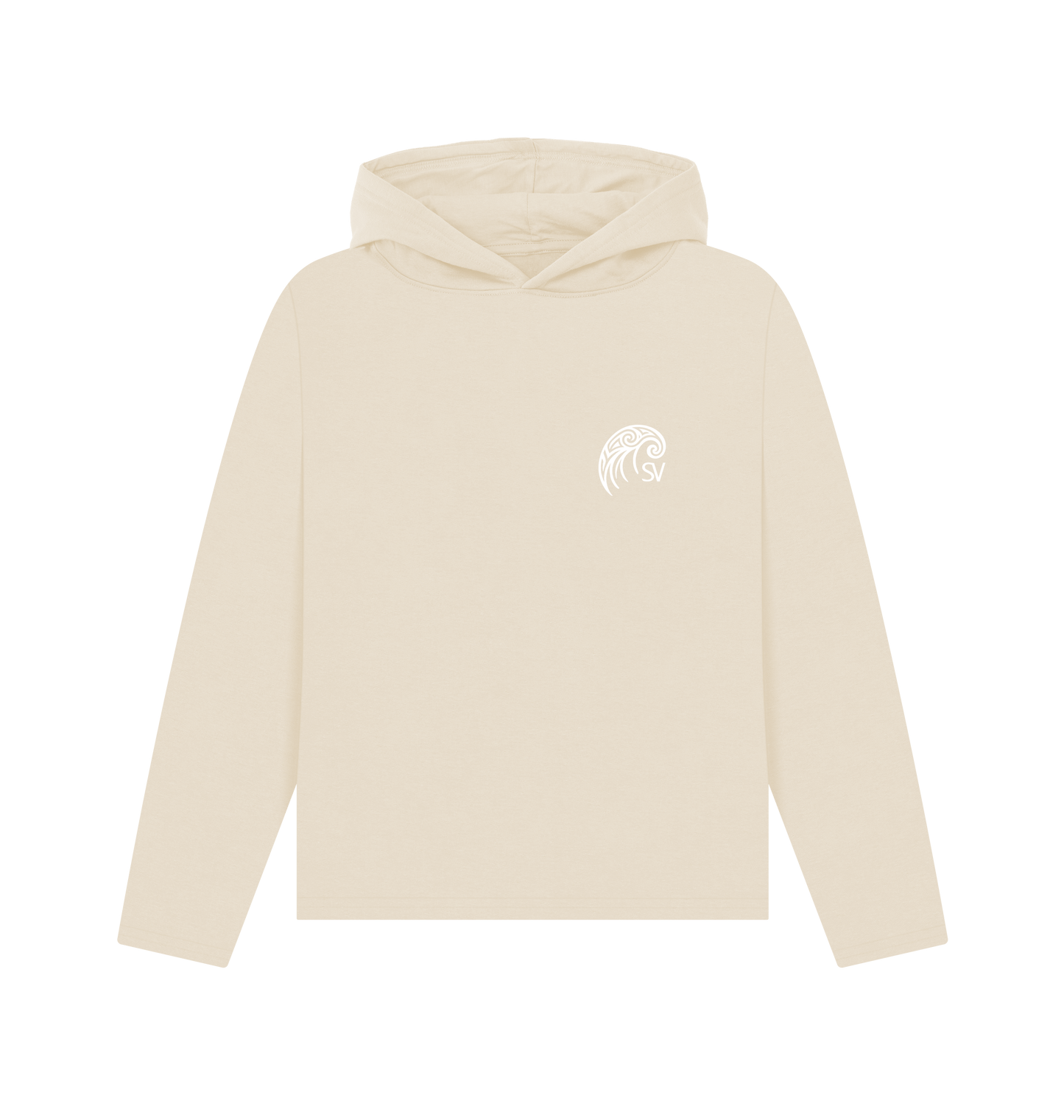 Oat Printed Hoody Front