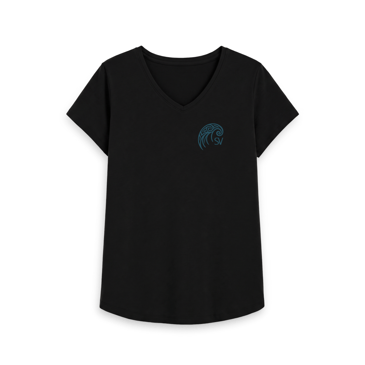 Black Printed T-shirt Front