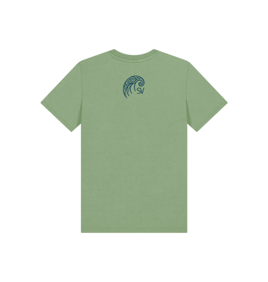 Sage Printed Kids T-Shirt Back