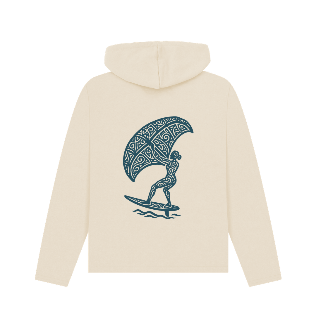 Oat Printed Hoody Back