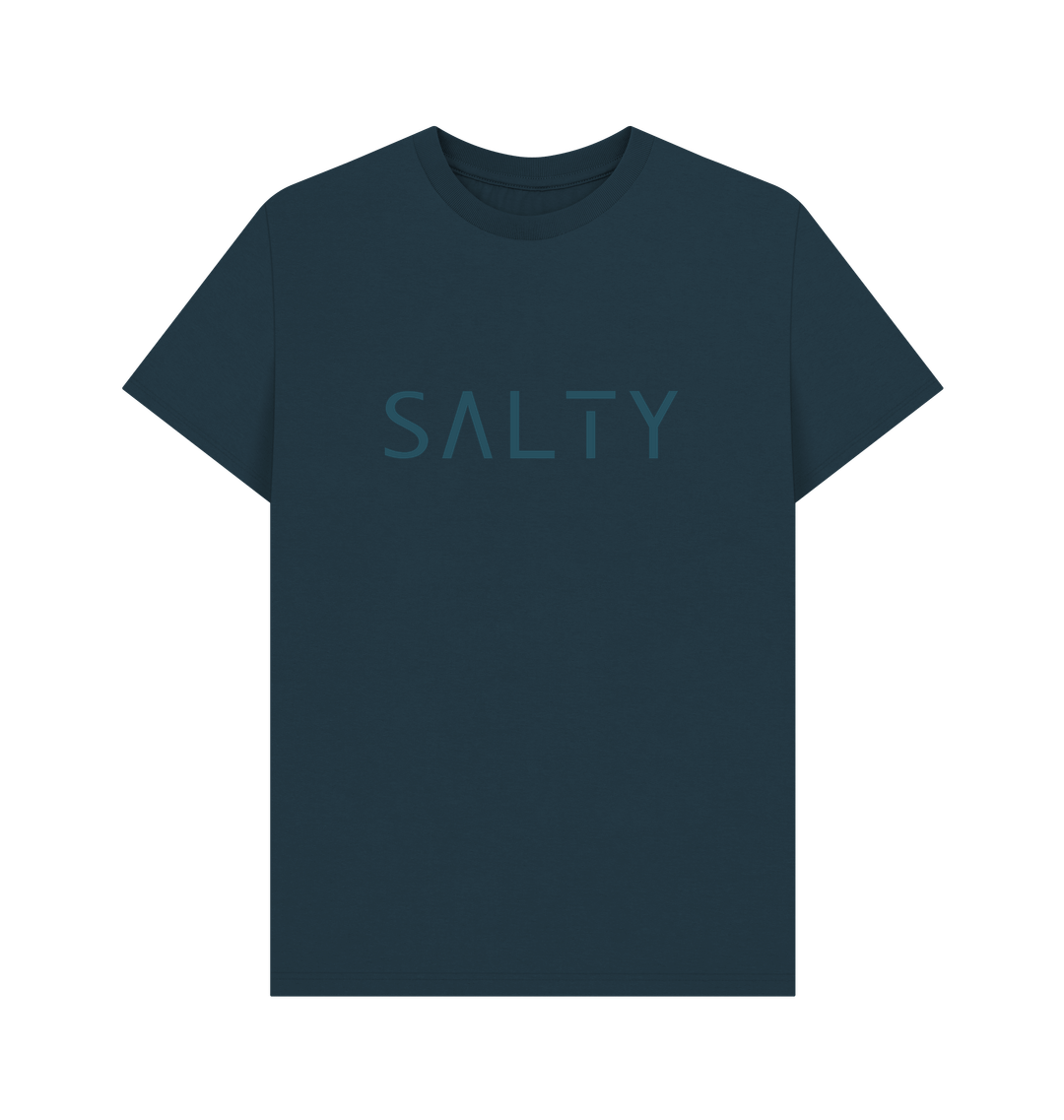 Denim Blue Printed T-shirt Front