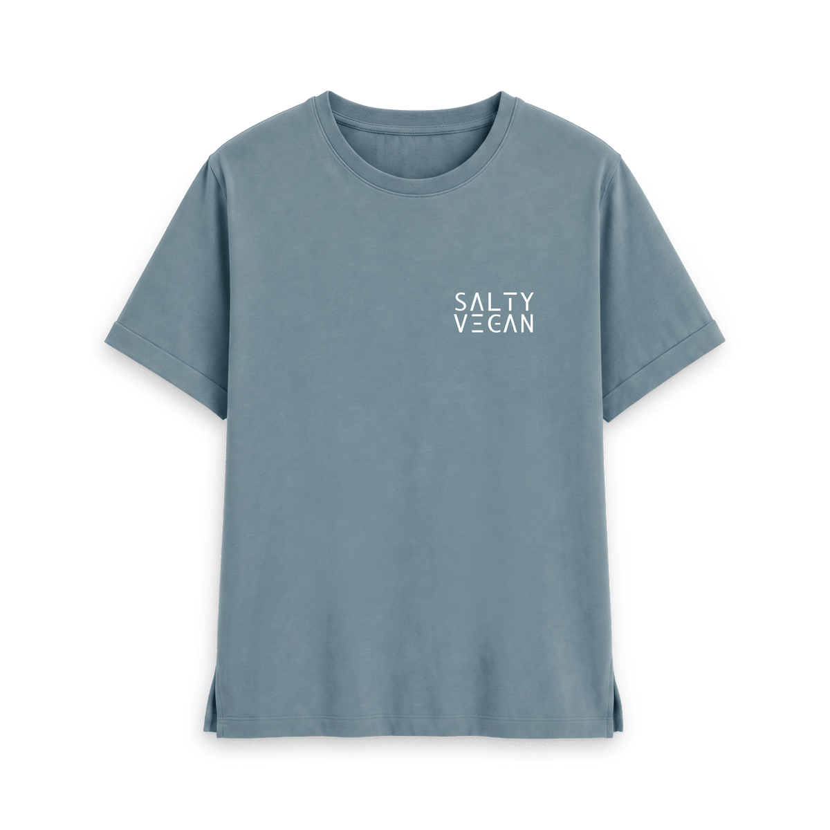 Stone Blue Printed T-shirt Front