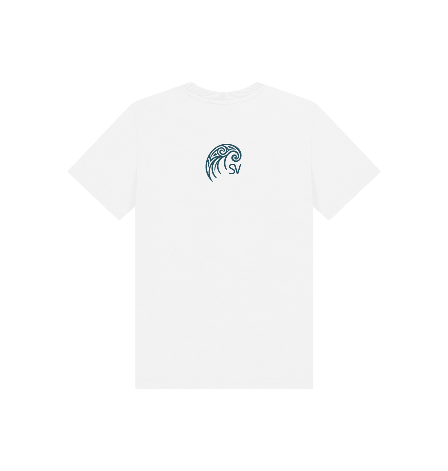 White Printed Kids T-Shirt Back
