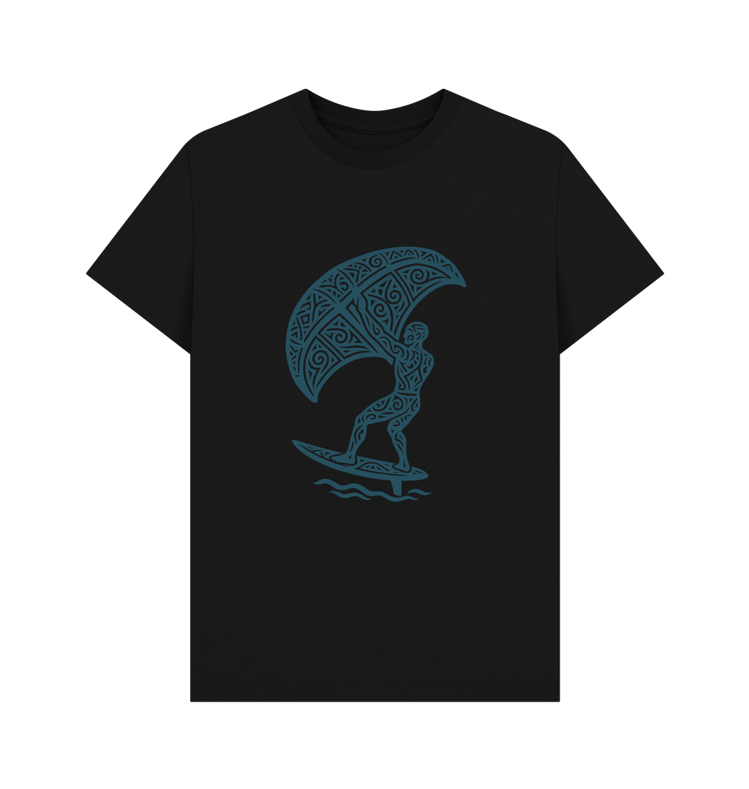 Black Printed T-shirt Front