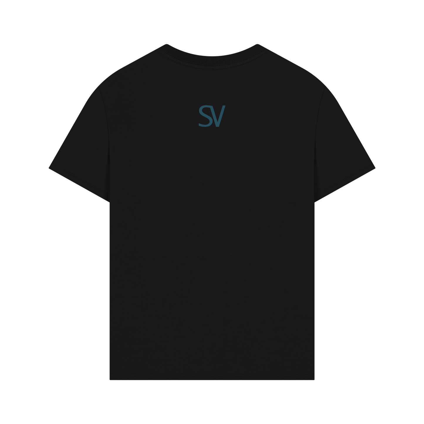 Black Printed T-shirt Back