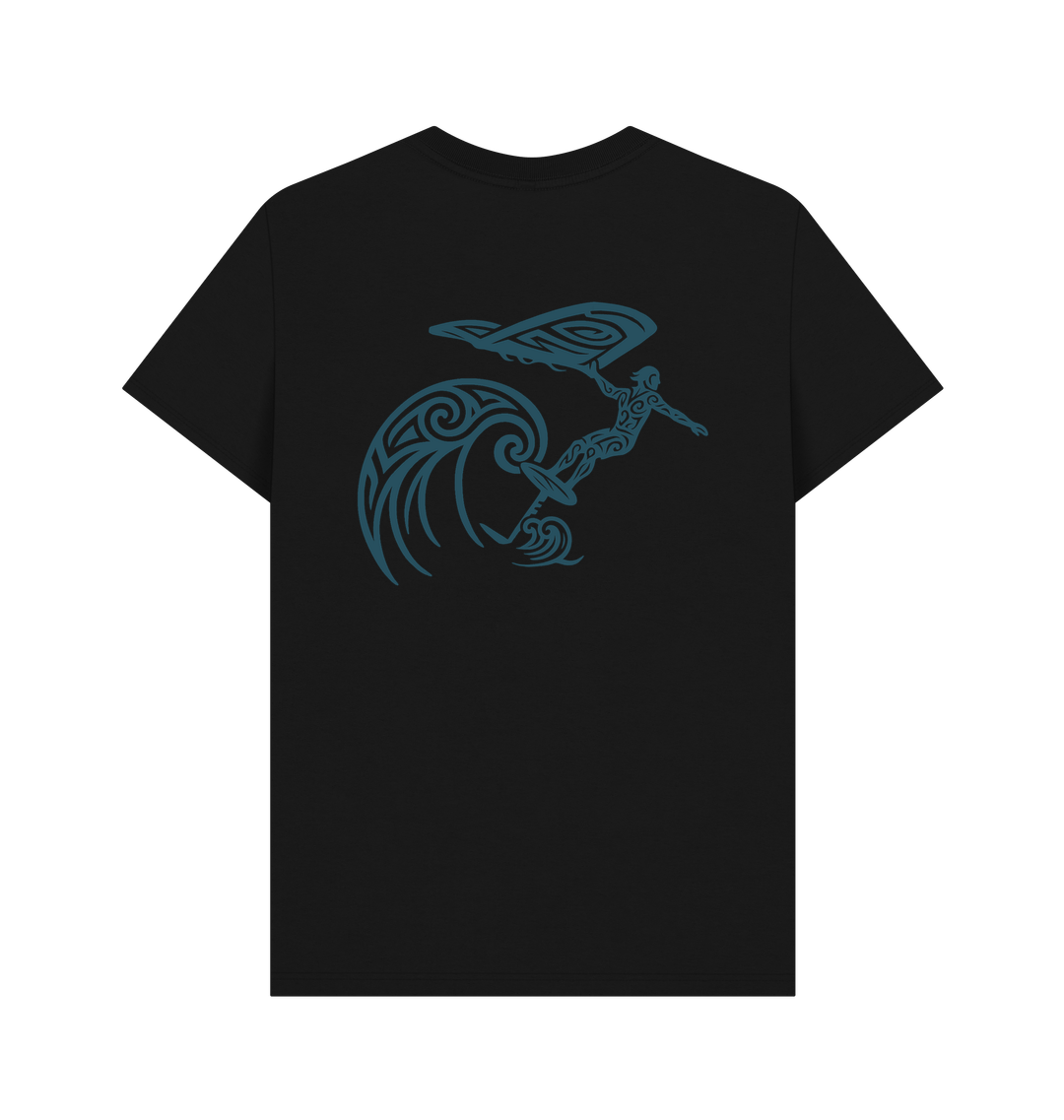 Black Printed T-shirt Back