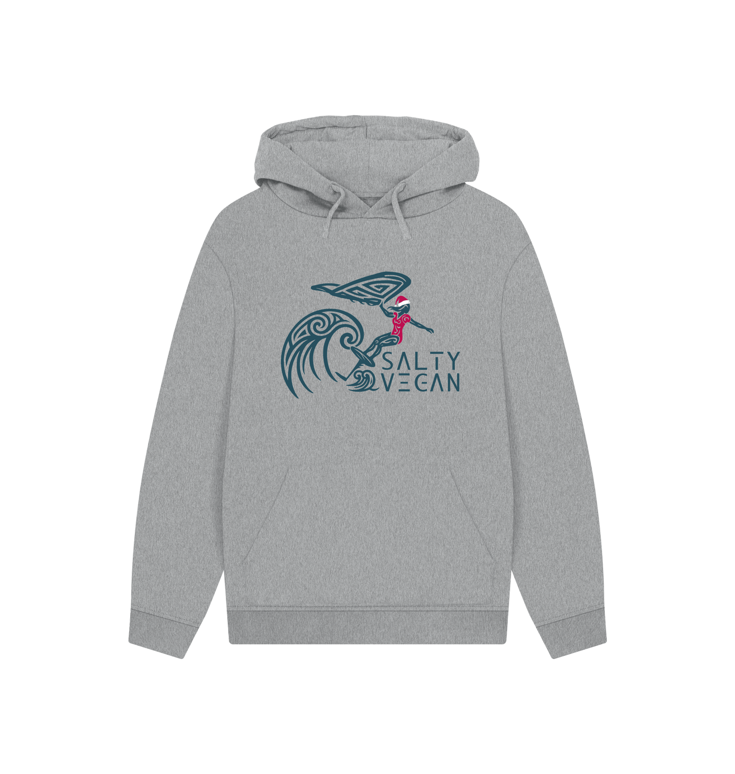 Athletic Grey Printed Hoody Front