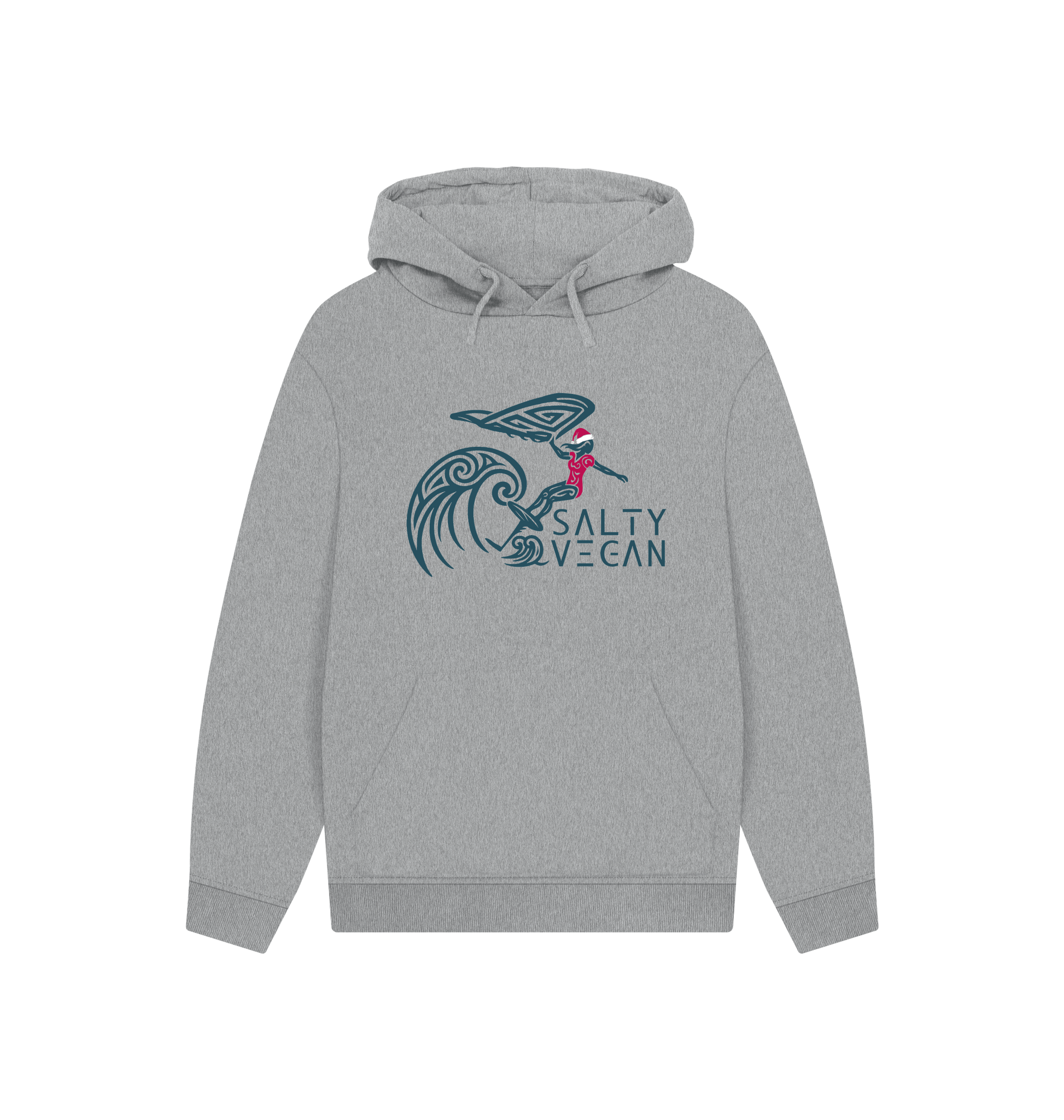 Athletic Grey Printed Hoody Front