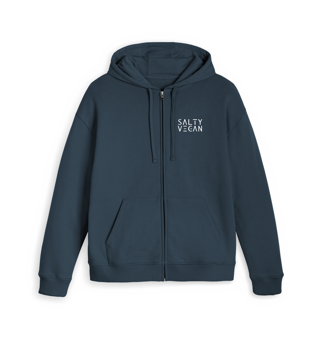 Navy Zip hoody Front