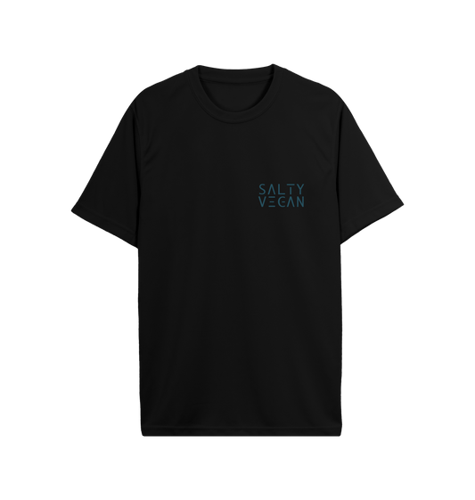 Jet Black Printed T-shirt Front