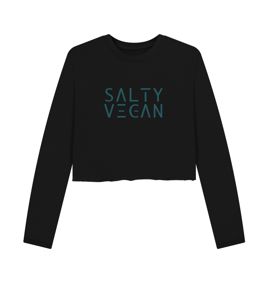 Black Printed Boxy Jumpers Front