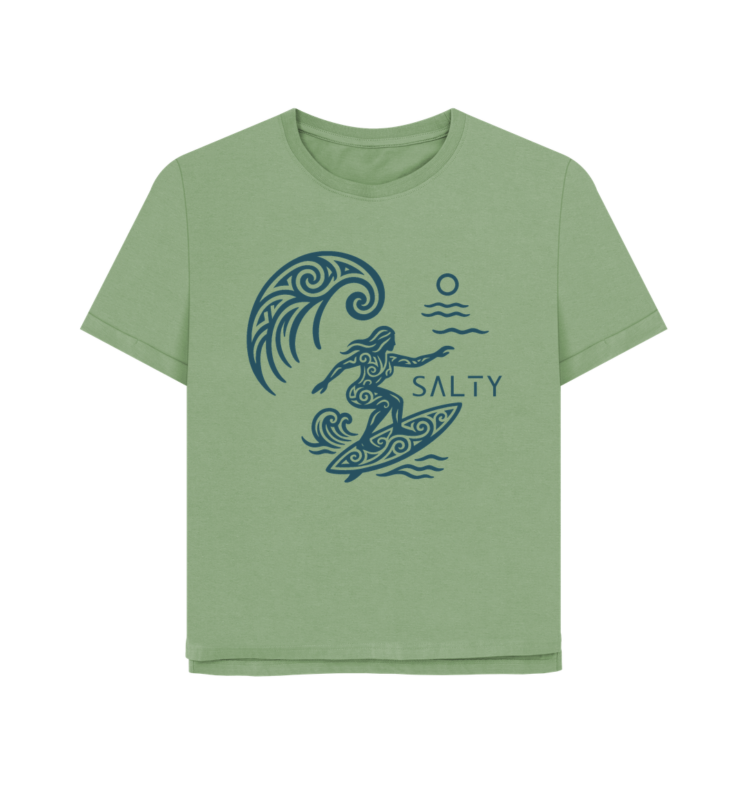 Sage Printed T-shirt Front