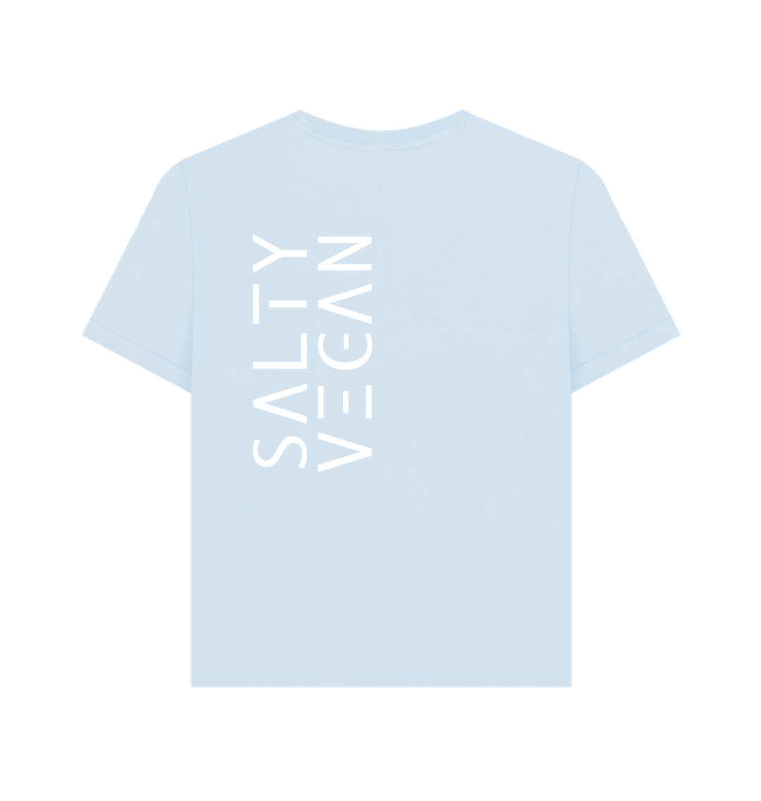 Sky Blue Printed T-shirt Back