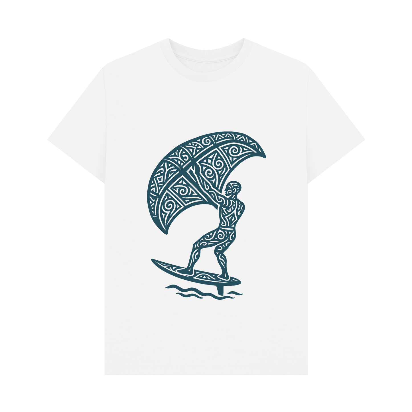 White Printed T-shirt Front