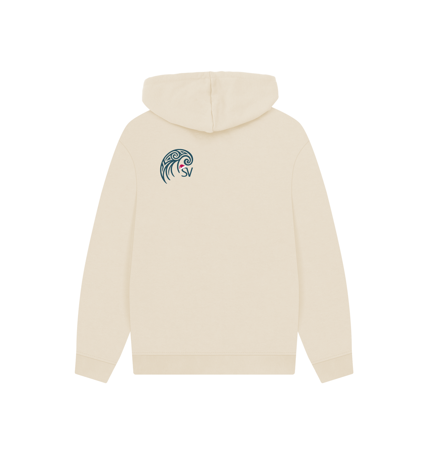 Oat Printed Hoody Back