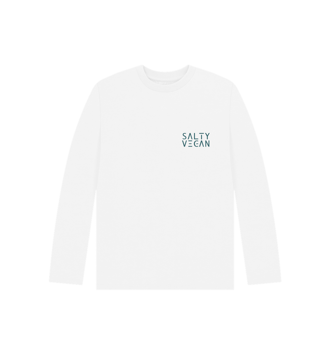 White Printed Kids T-Shirt Front