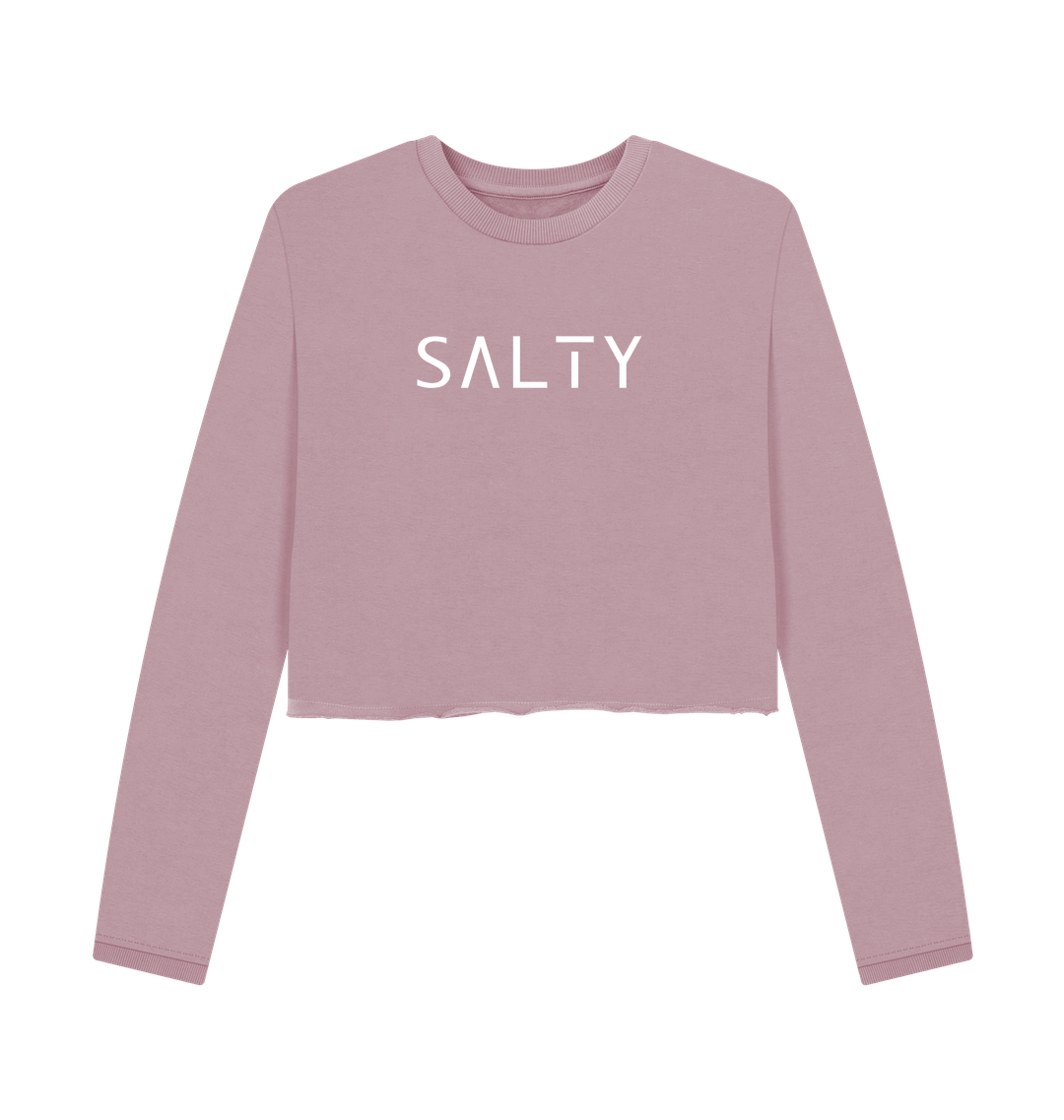 Mauve Printed Boxy Jumpers Front