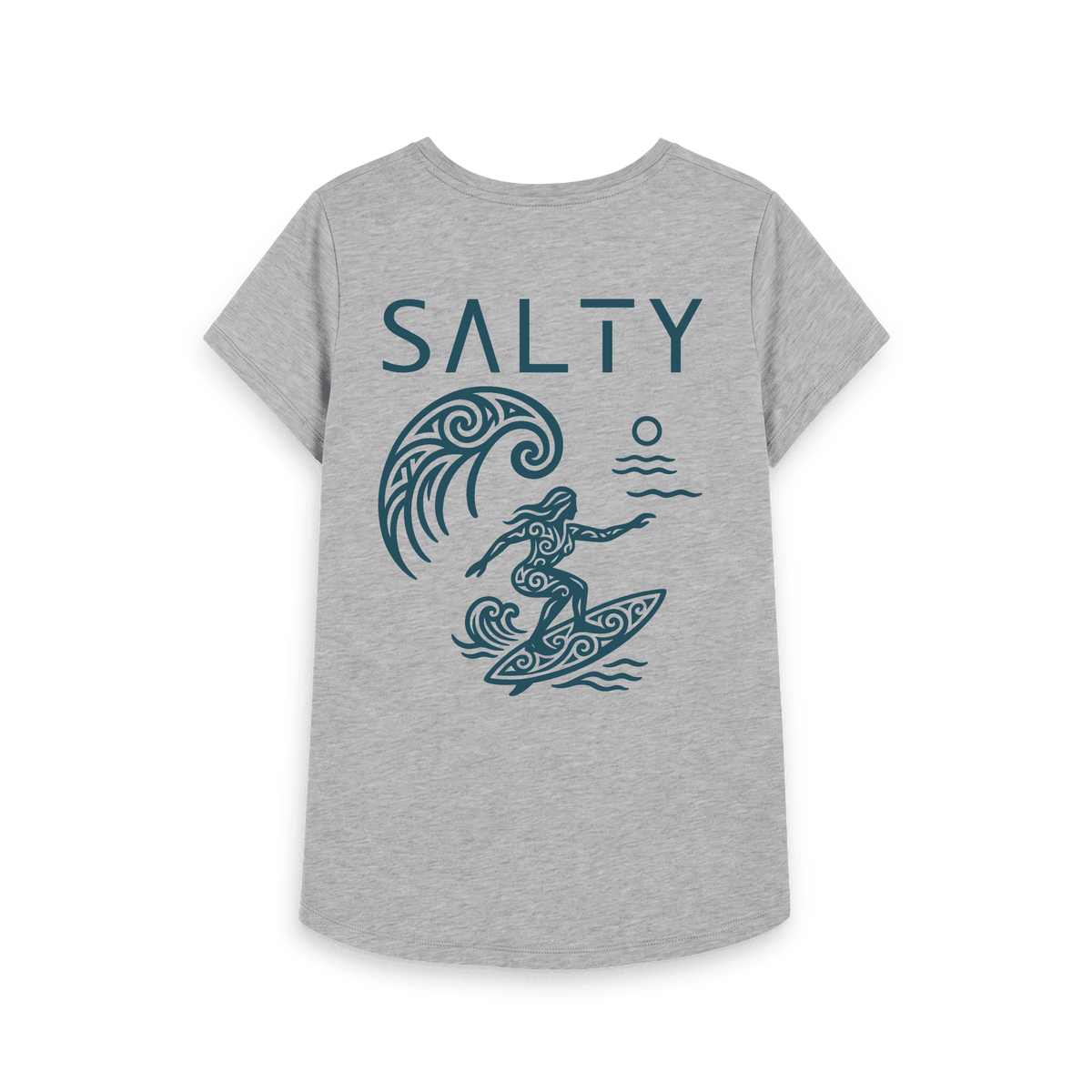 Athletic Grey Printed T-shirt Back