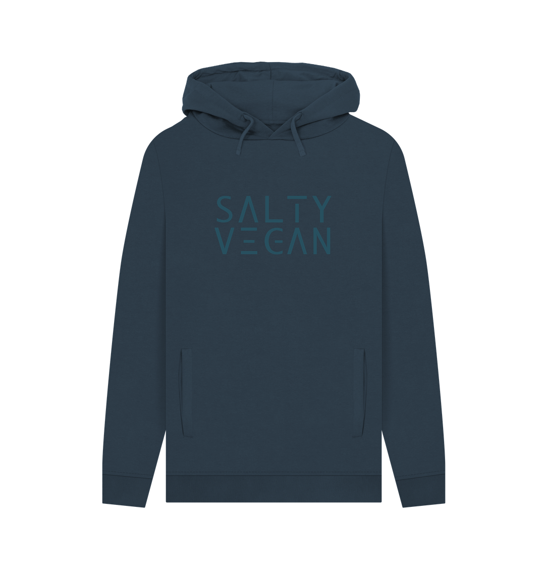 Navy Printed Hoody Front