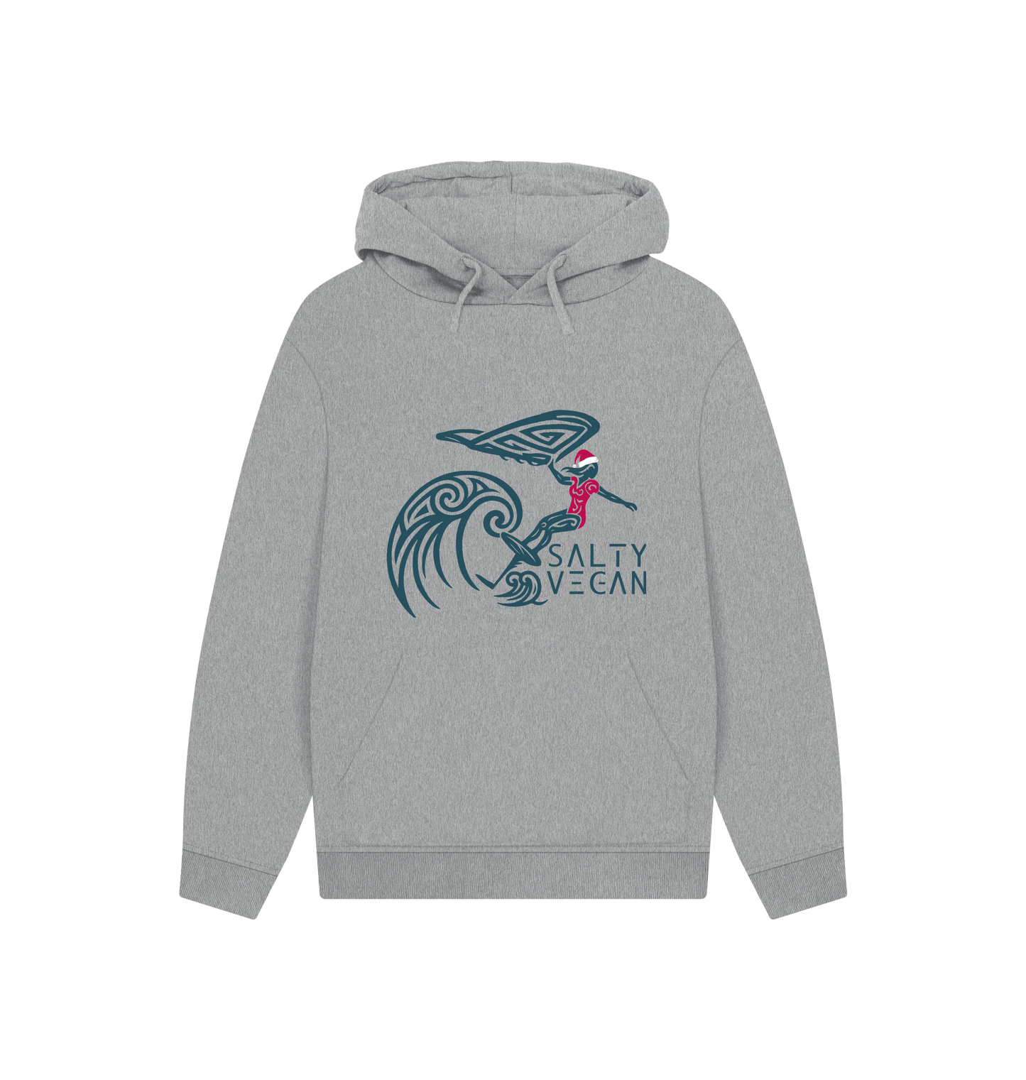 Athletic Grey Printed Hoody Front