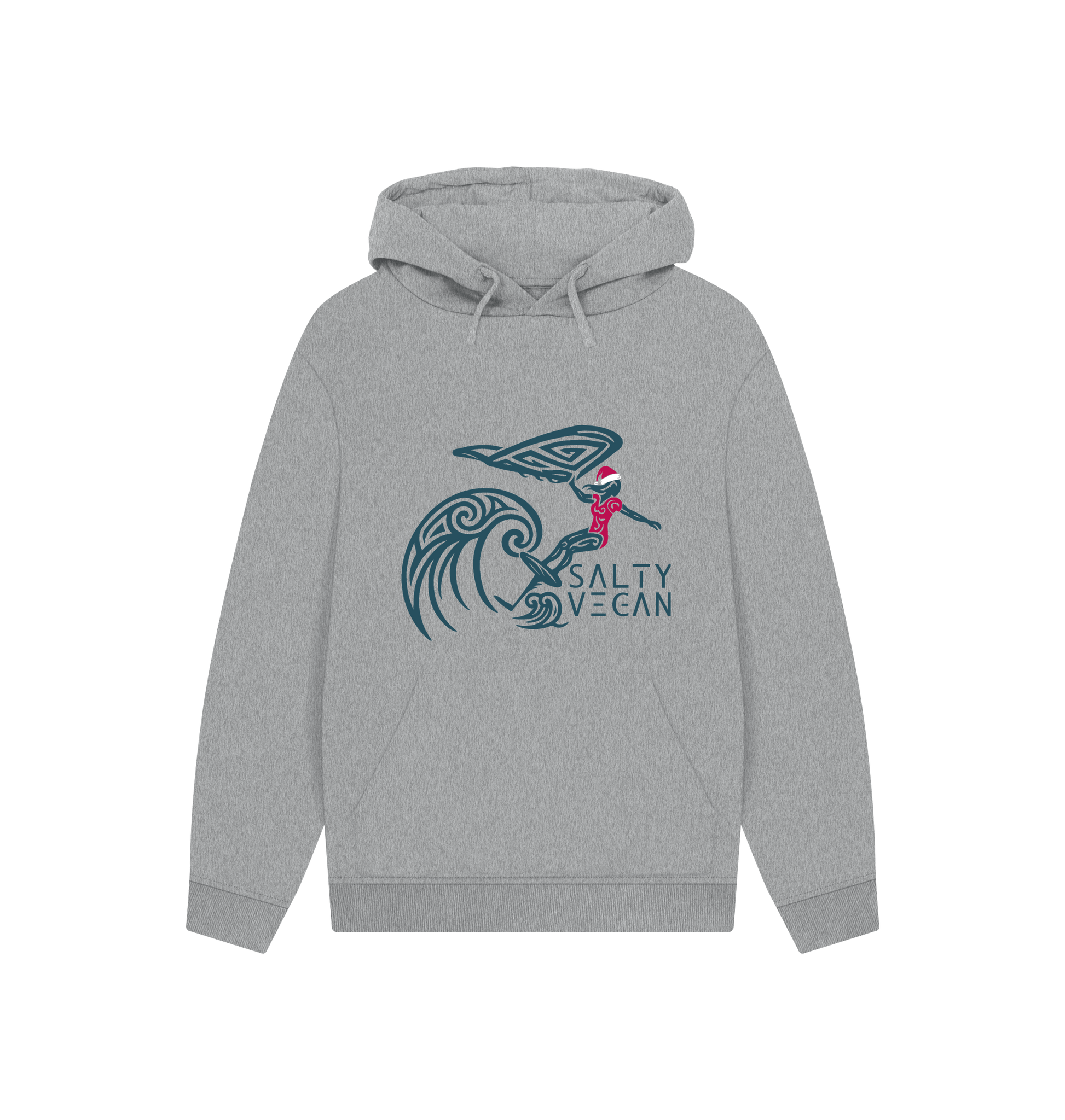 Athletic Grey Printed Hoody Front