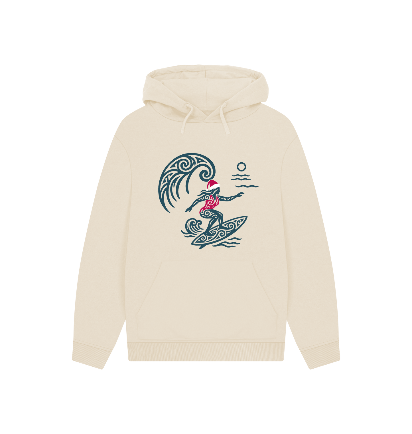 Oat Printed Hoody Front