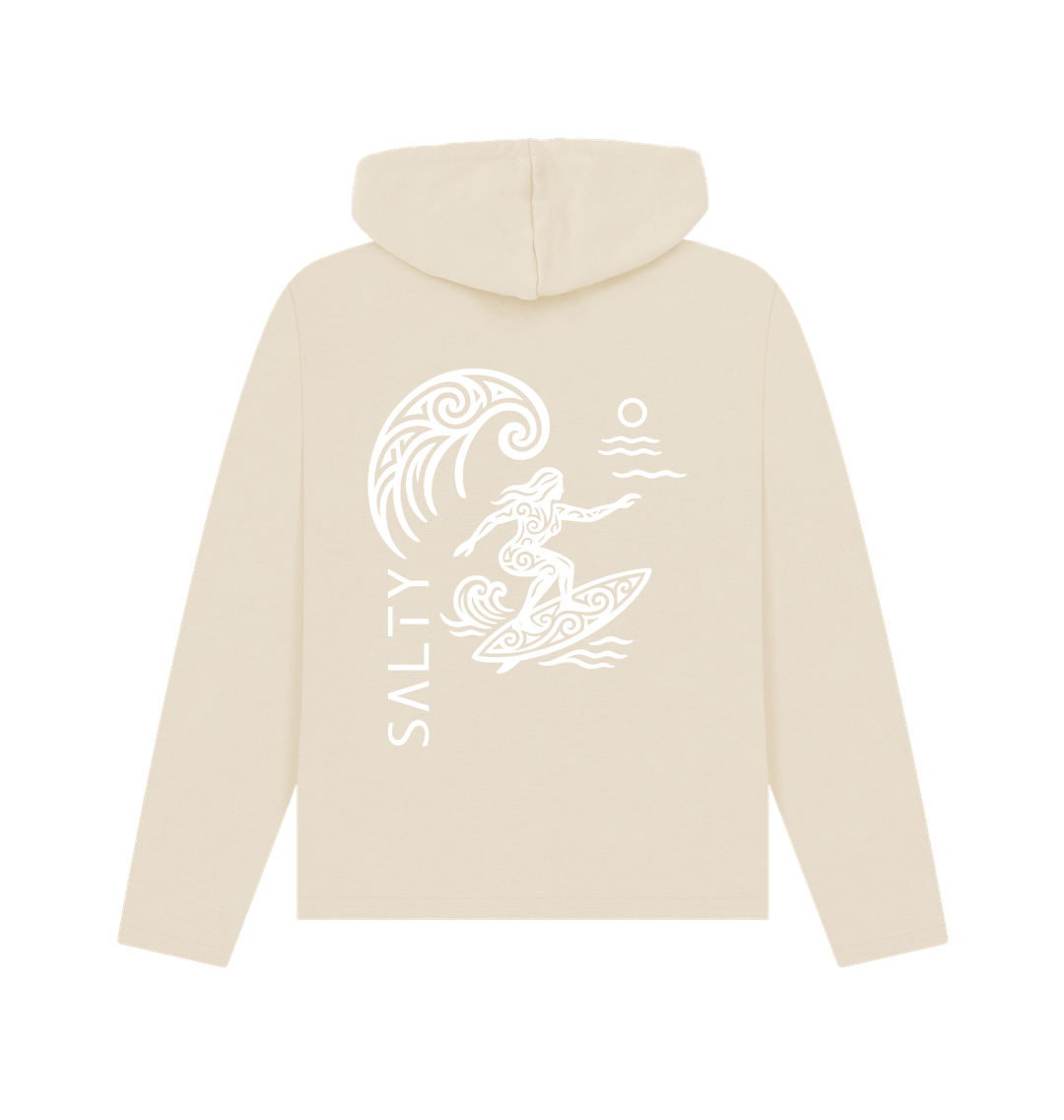 Oat Printed Hoody Back