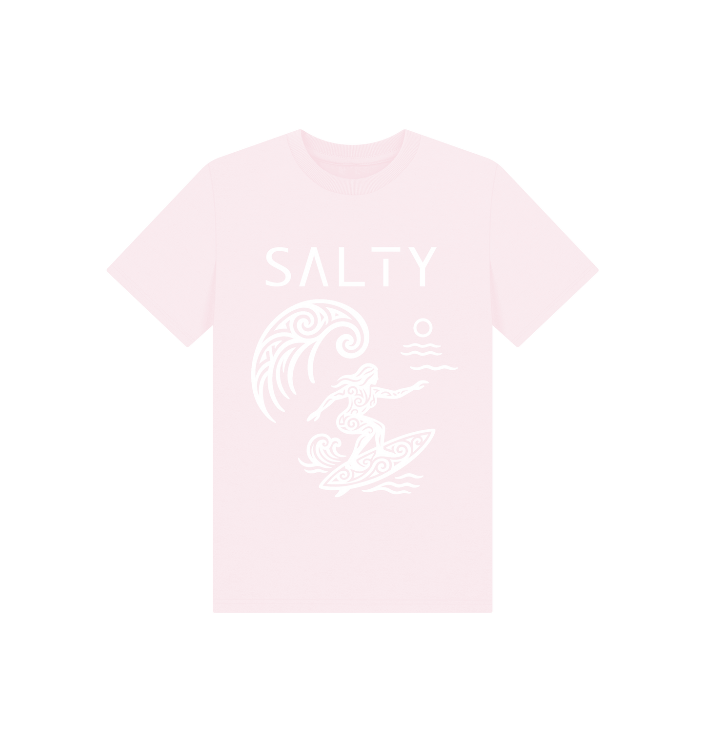 Pink Printed Kids T-Shirt Front