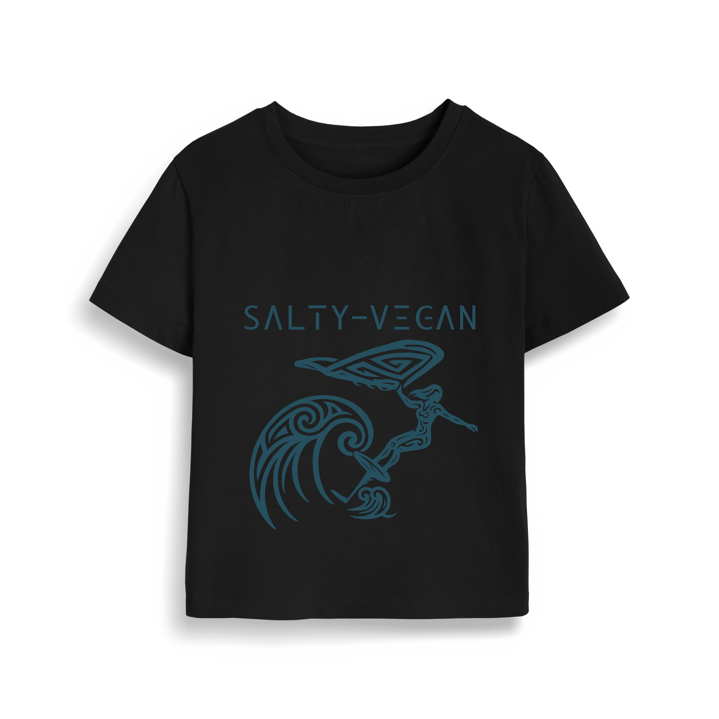 Black Printed T-shirt Front