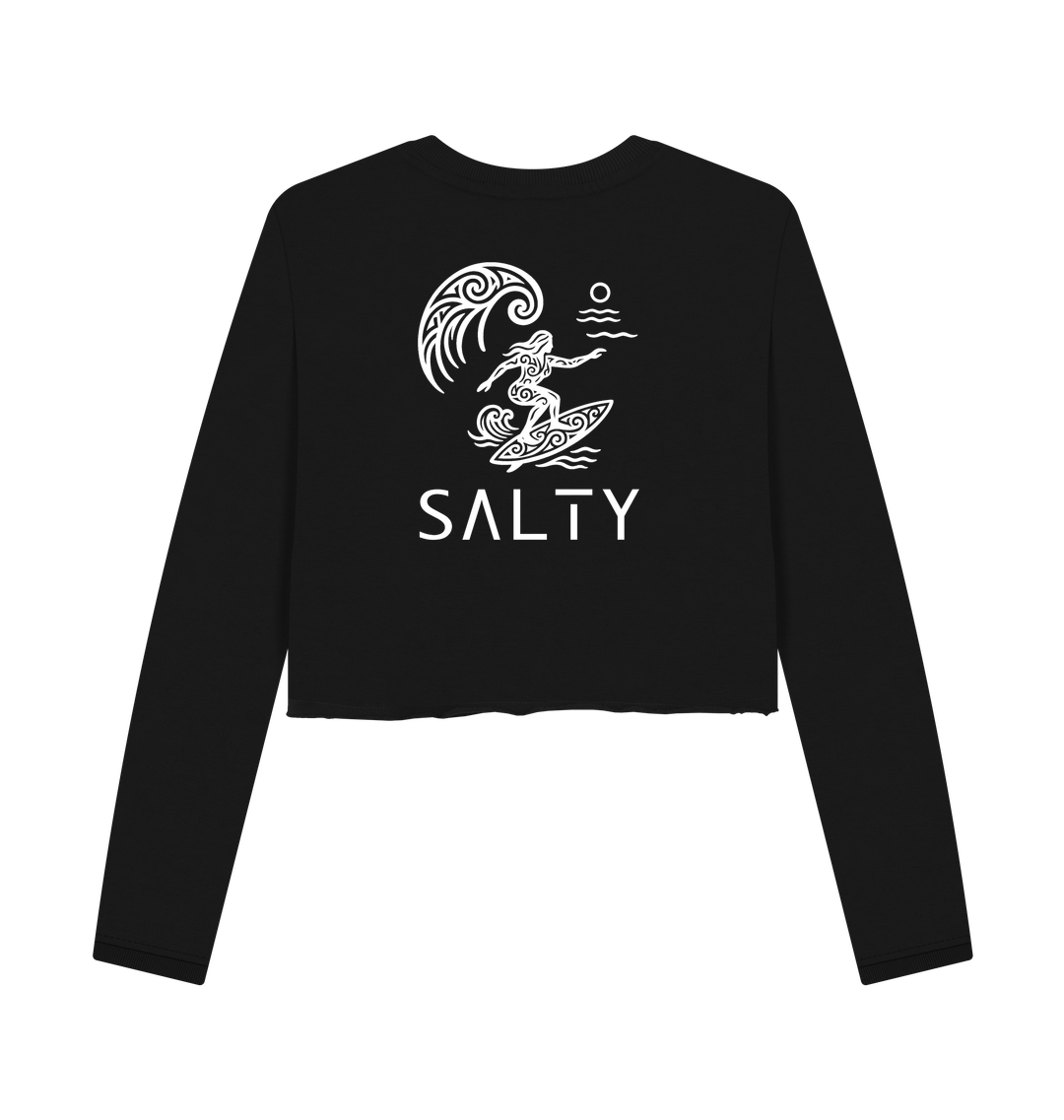Black Printed Boxy Jumpers Back
