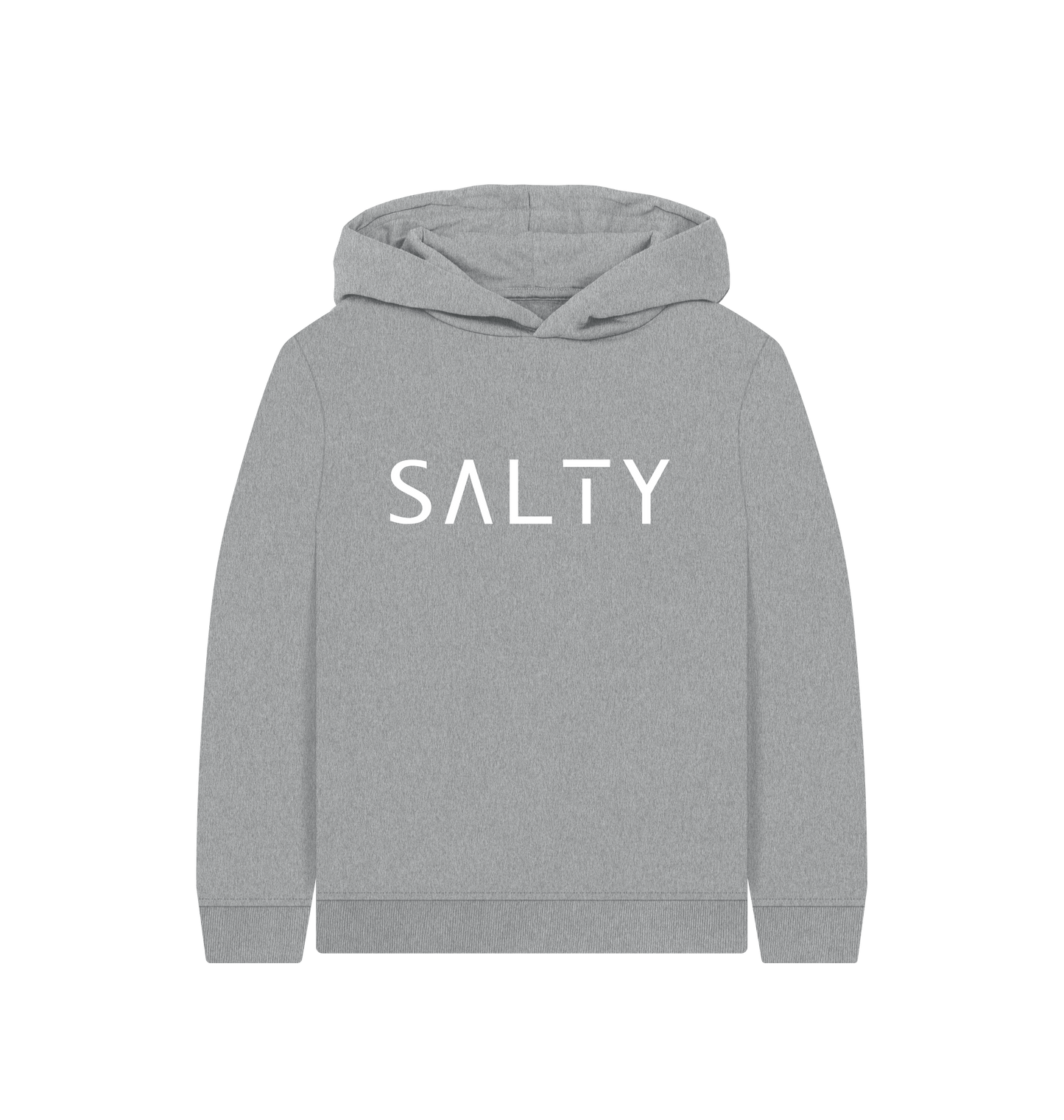 Athletic Grey Printed Kids Hoodie Front