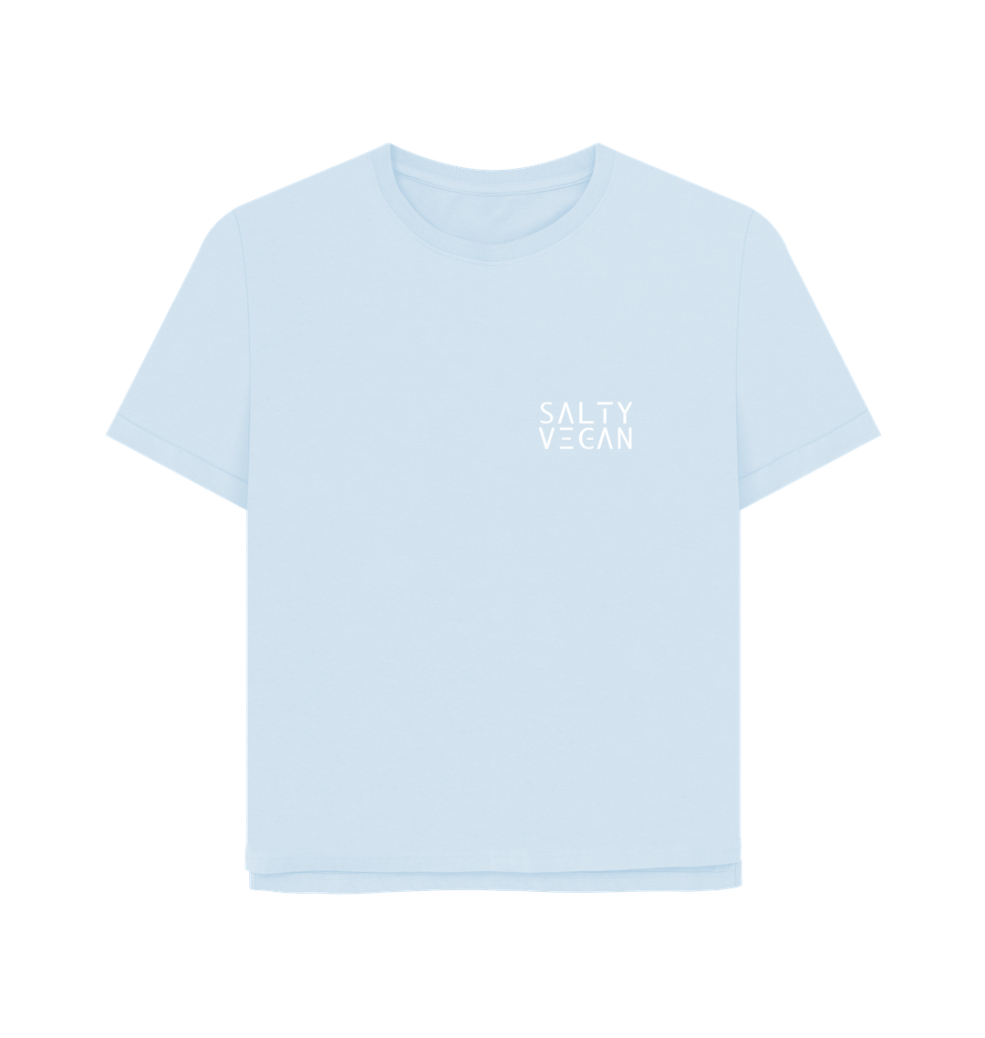 Sky Blue Printed T-shirt Front