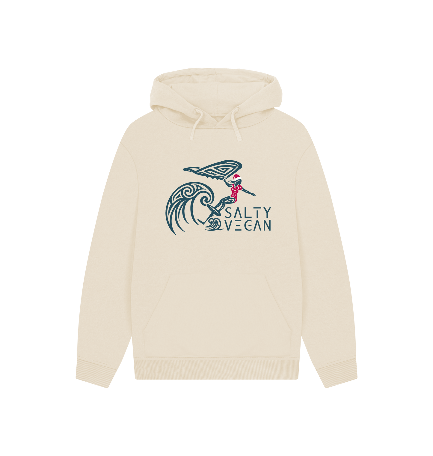 Oat Printed Hoody Front