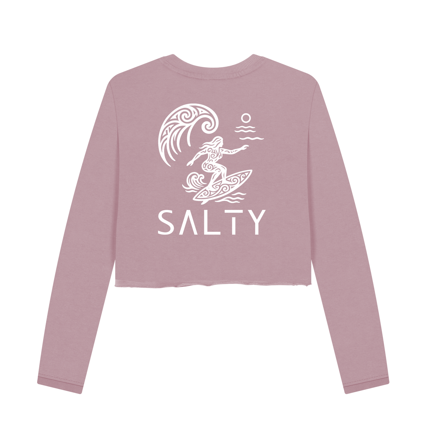 Mauve Printed Boxy Jumpers Back