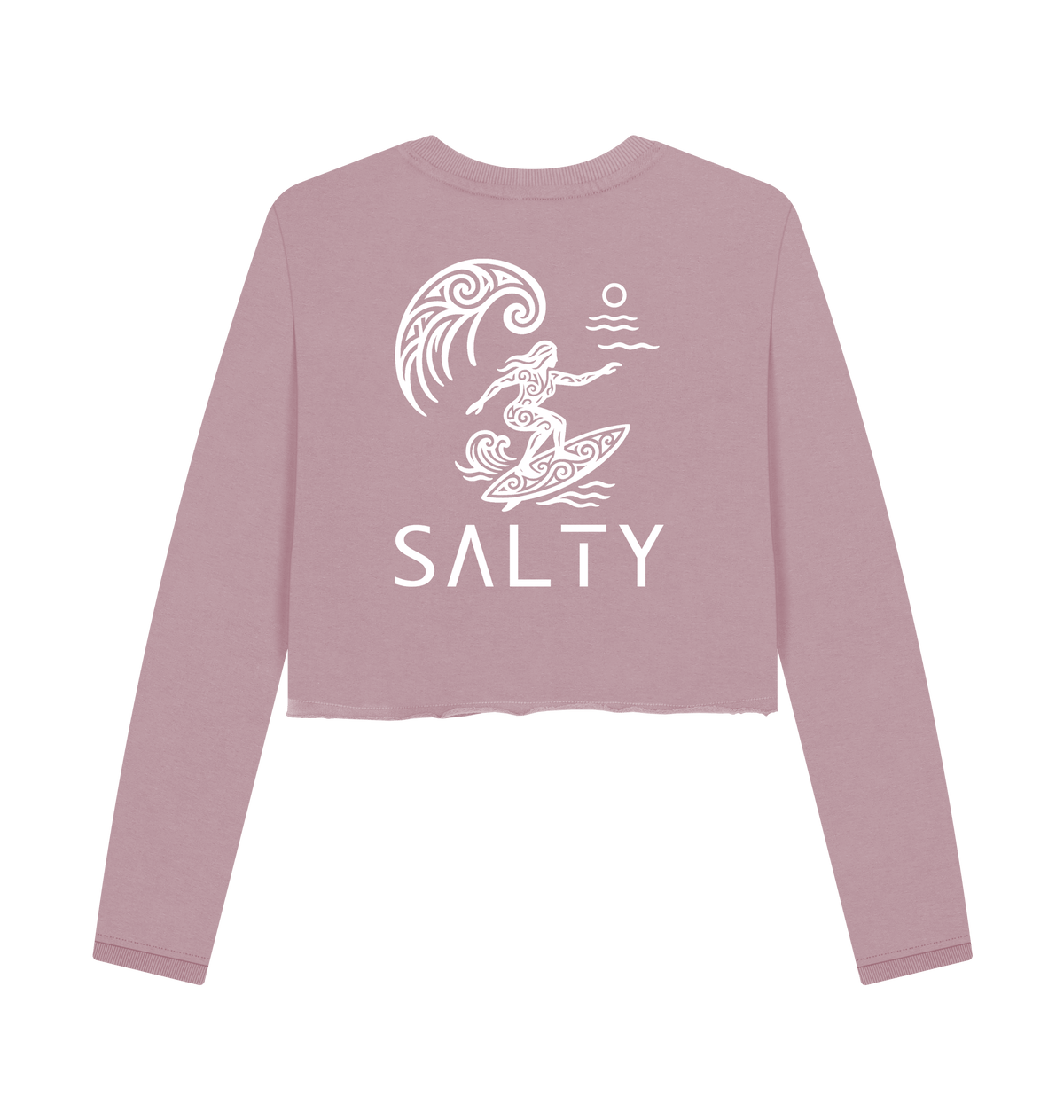 Mauve Printed Boxy Jumpers Back