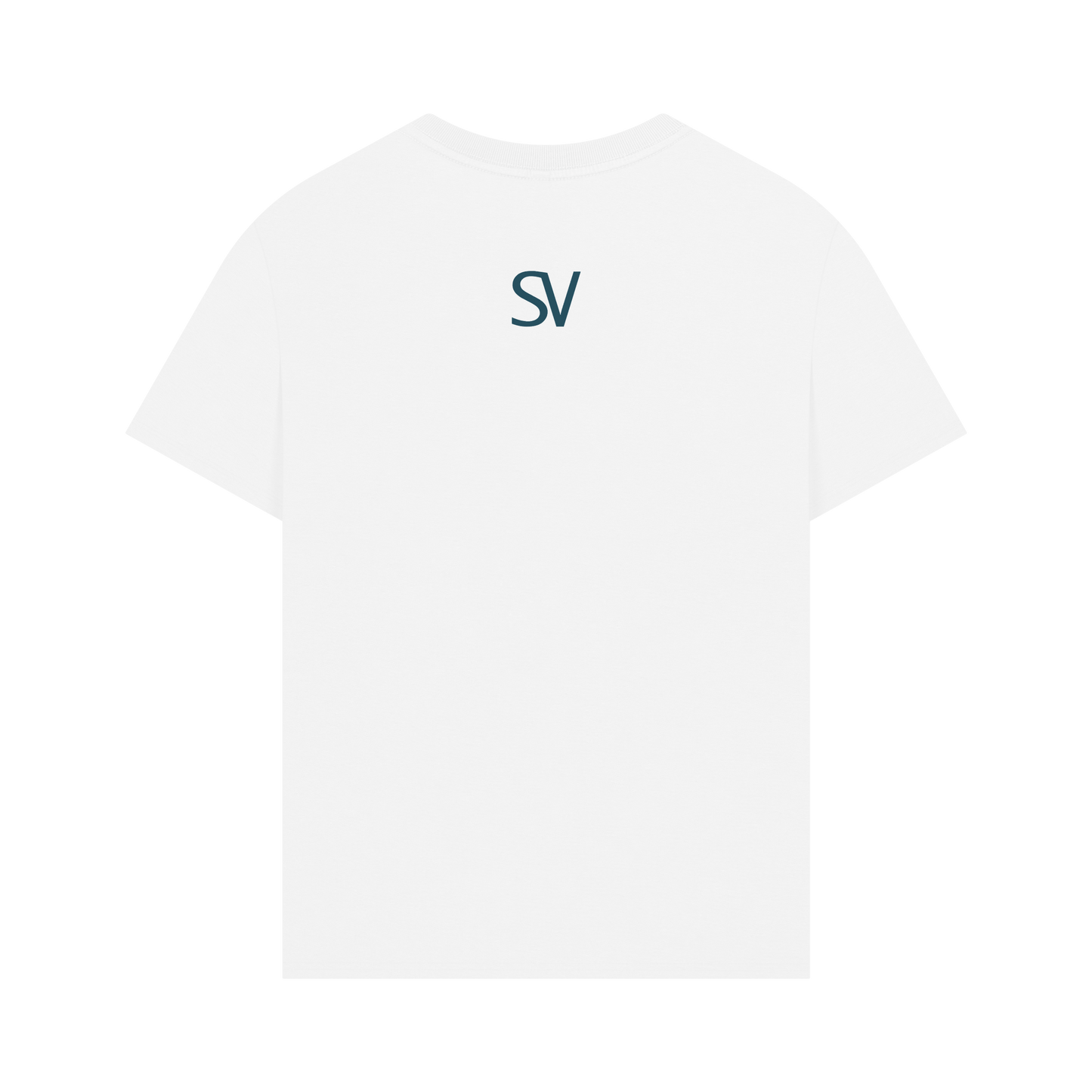 White Printed T-shirt Back