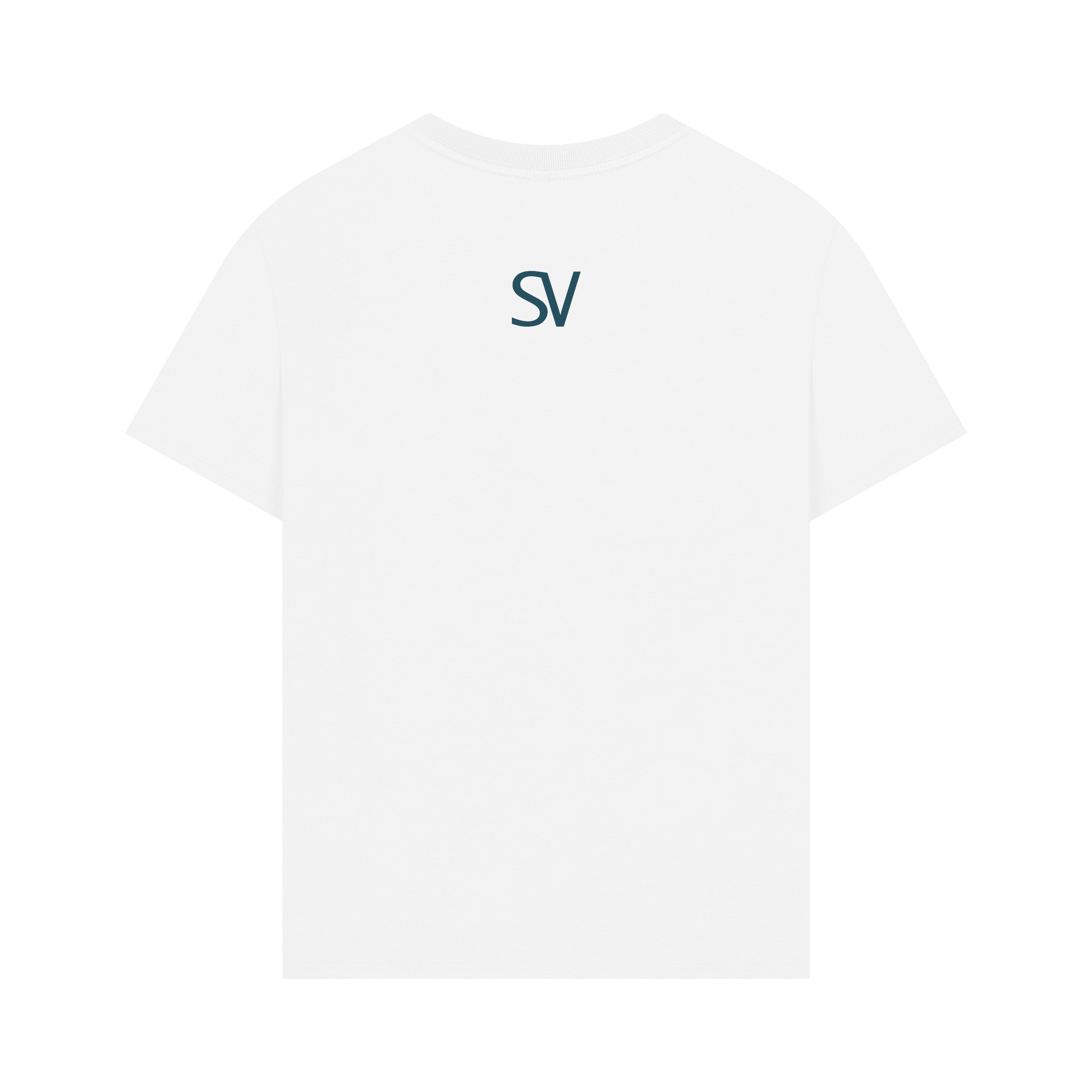 White Printed T-shirt Back