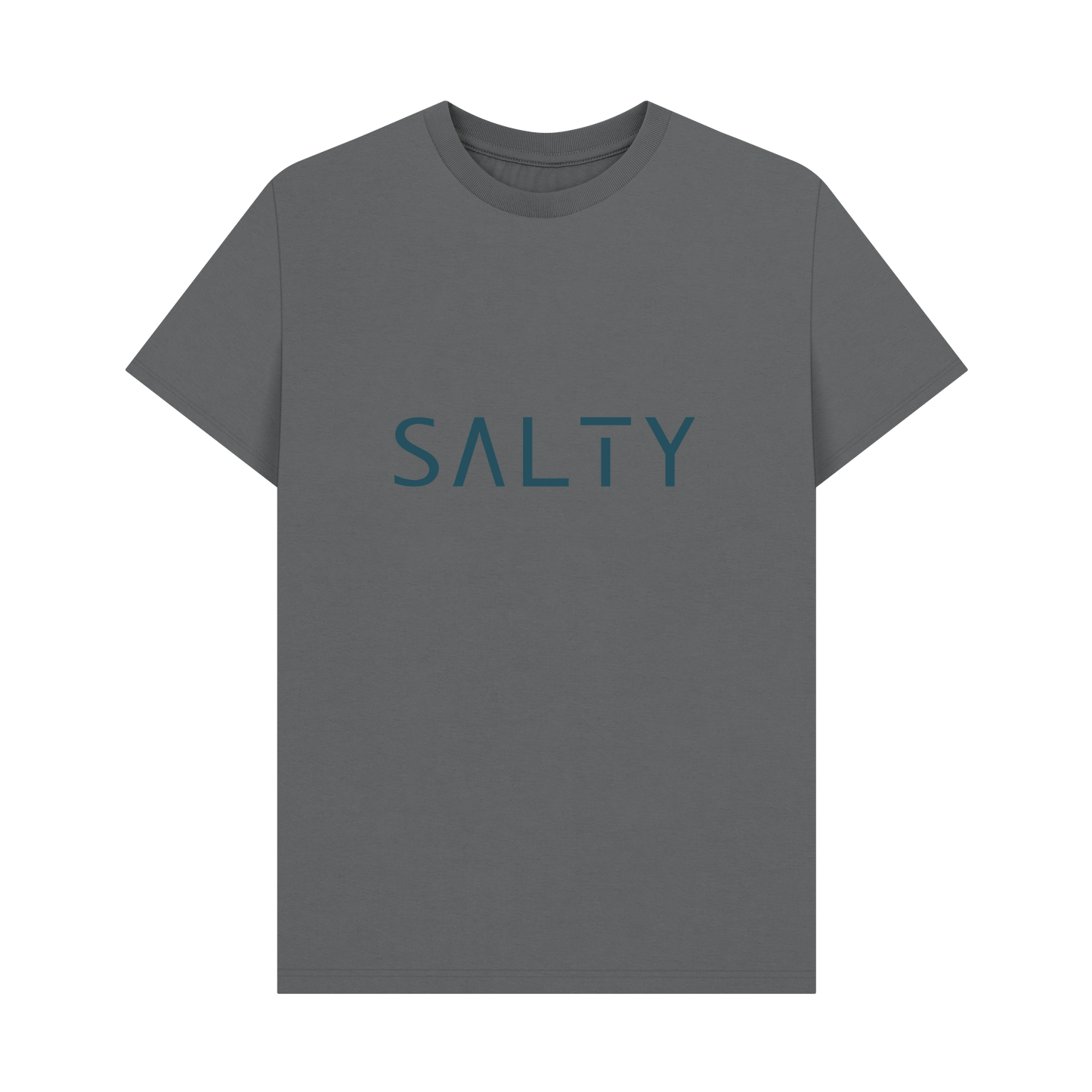 Slate Grey Printed T-shirt Front