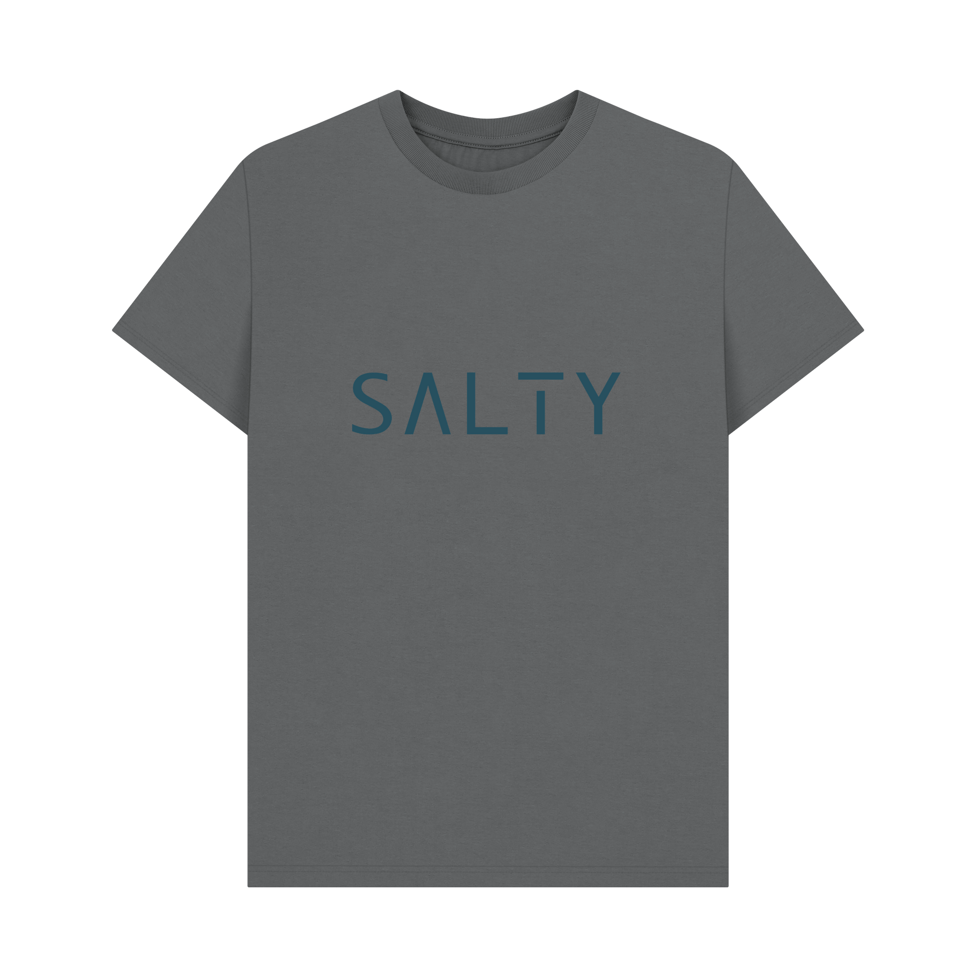 Slate Grey Printed T-shirt Front