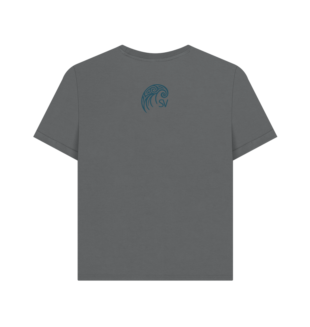 Slate Grey Printed T-shirt Back
