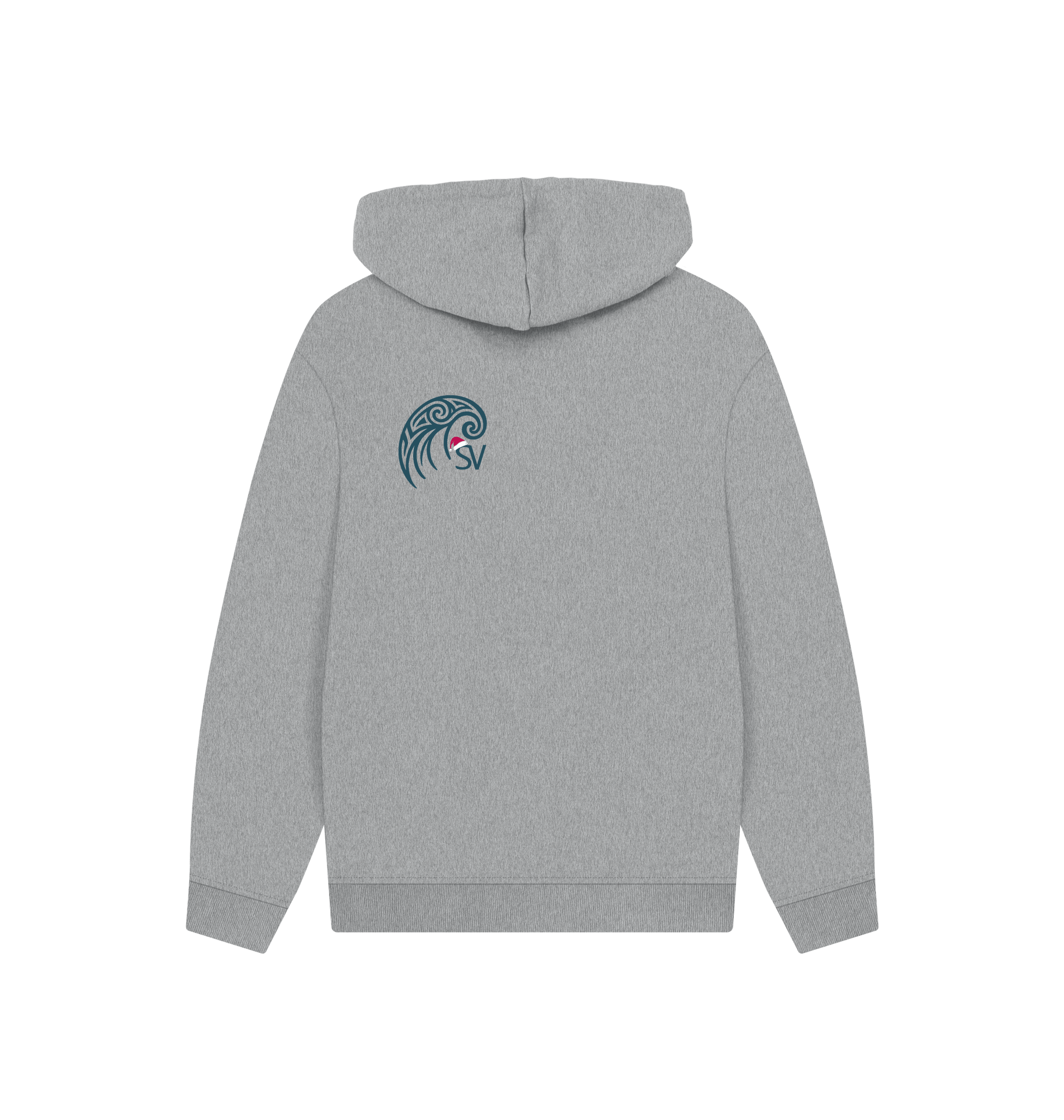 Athletic Grey Printed Hoody Back