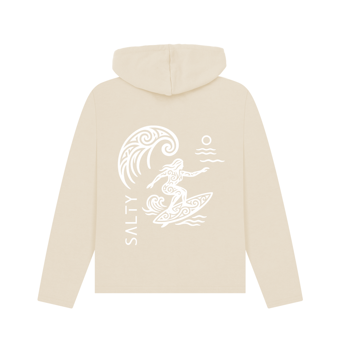 Oat Printed Hoody Back