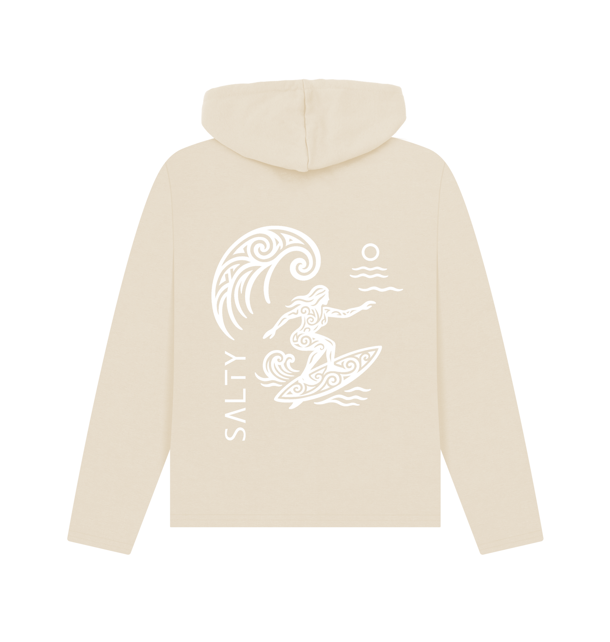 Oat Printed Hoody Back
