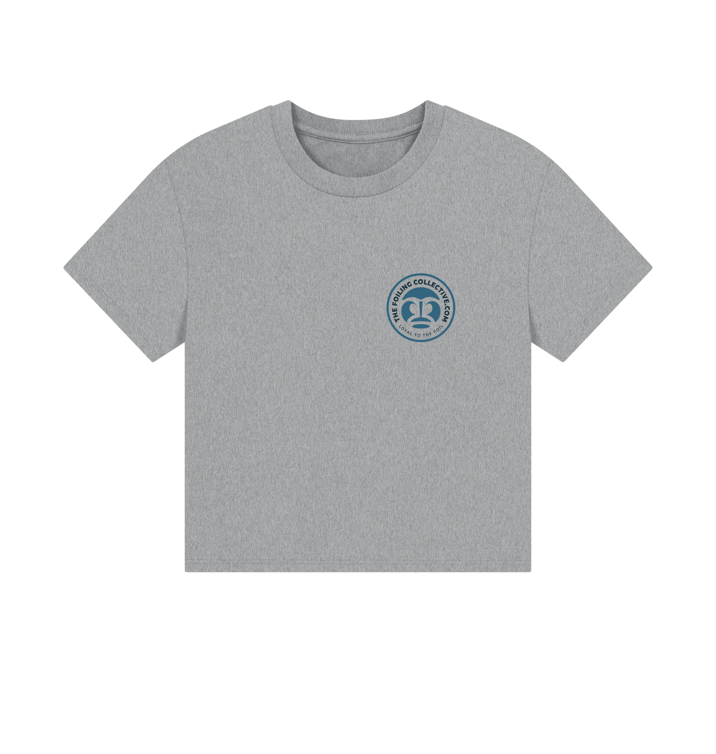 Athletic Grey Printed T-shirt Front