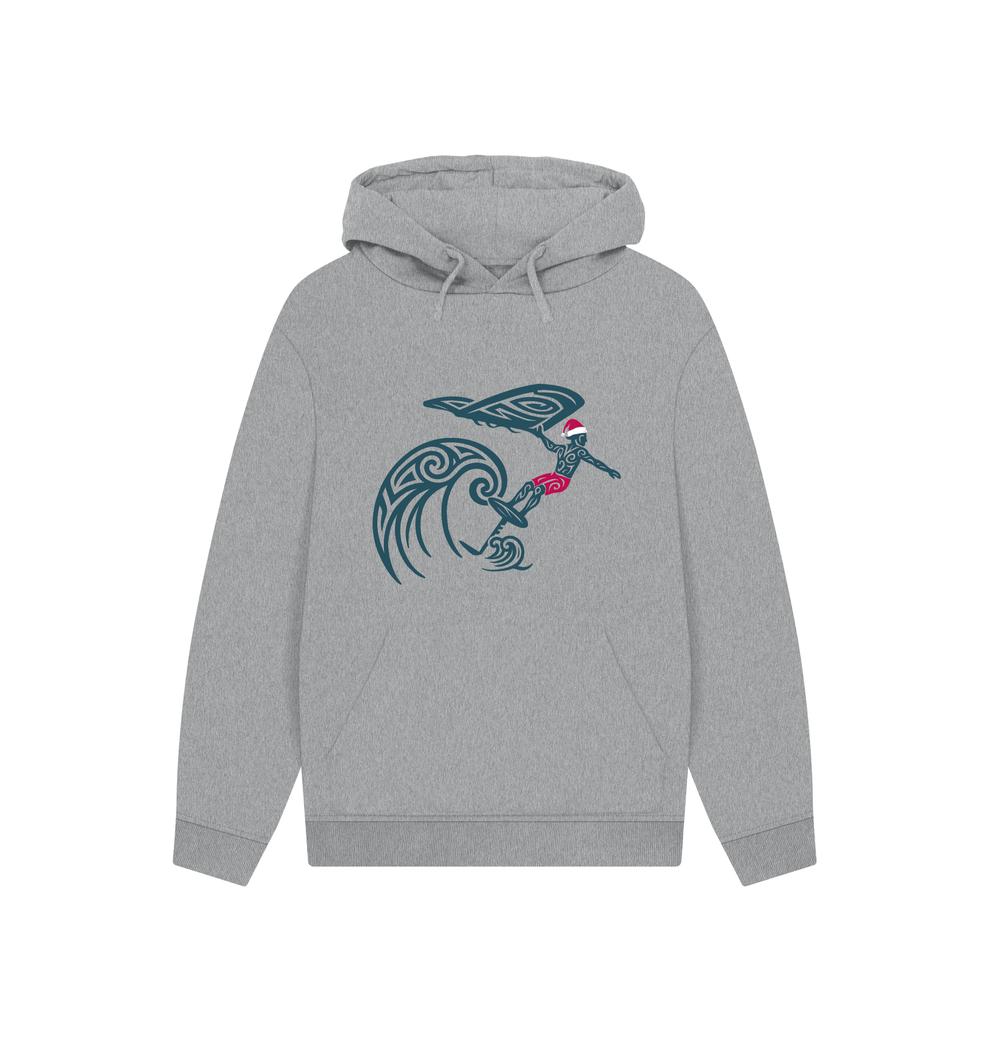Athletic Grey Printed Hoody Front