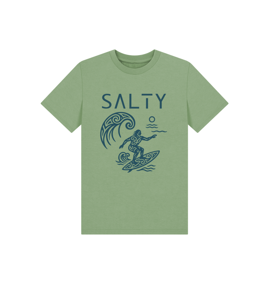 Sage Printed Kids T-Shirt Front