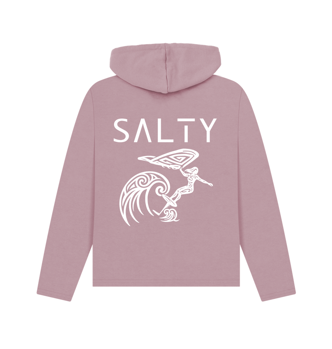 Mauve Printed Hoody Back