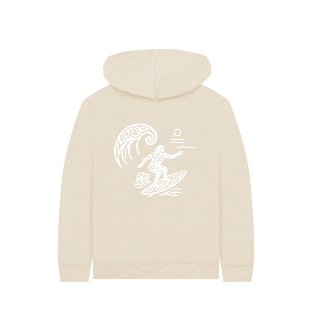Oat Printed Kids Hoodie Back