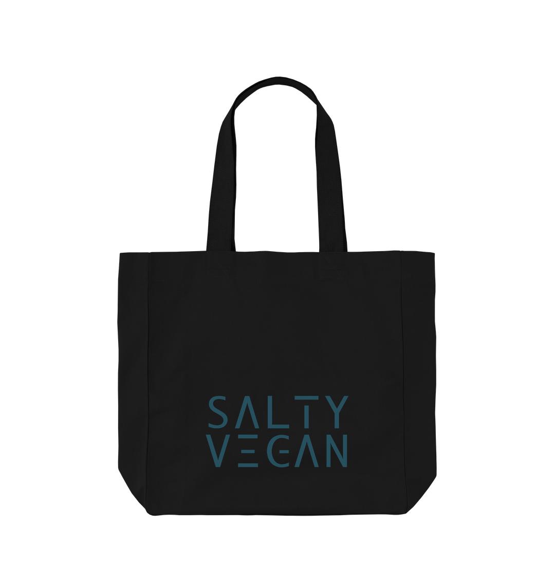 Black Printed Bag Front